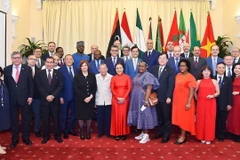 Các đại biểu tại lễ kỷ niệm. (Ảnh: TTXVN phát)