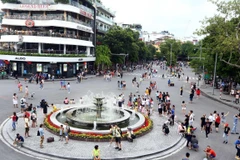 Phố đi bộ Hoàn Kiếm. (Ảnh: Danh Lam/TTXVN)