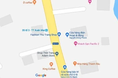Khu vực vụ việc xảy ra khiến chủ shop quần áo tử vong (Ảnh: Google Maps) 