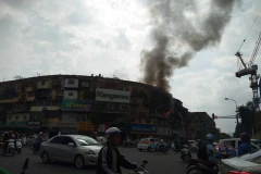 Hiện trường vụ cháy (Ảnh: CTV Nguyễn Định) 