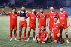 Thể Công-Viettel 'lội ngược dòng' giành chiến thắng 2-1 trước Câu lạc bộ Hải Phòng ở vòng 22 V-League 2023/24. (Ảnh: Việt Anh/Vietnam+)