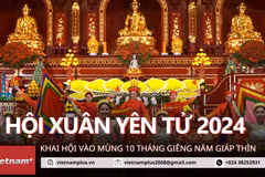 [Video] Quảng Ninh tưng bừng khai Hội Xuân Yên Tử năm 2024