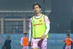 "Ngồi chơi, xơi nước" tại Yokohama FC, Công Phượng đánh mất cơ hội được triệu tập lên Đội tuyển Việt Nam. (Ảnh: Việt Anh/Vietnam+)