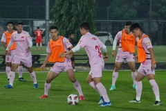 Đội tuyển Việt Nam 'tổng duyệt' trước thềm VCK Asian Cup 2023. (Ảnh: Việt Anh/Vietnam+)