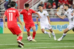 Hai tháng sau trận thua 0-1 trước Indonesia, Tuyển Việt Nam sẽ hướng đến một kết quả có lợi ở trận tái đấu vào tối 21/3. (Ảnh: Hoàng Linh/TTXVN)
