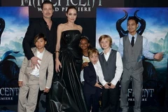 Gia đình Angelina Jolie-Brad Pitt. (Nguồn: Getty Images)