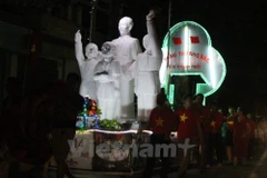 Mô hình đèn Trung Thu tổ 14, phường Phan Thiết. (Ảnh: Mai Mạnh/Vietnam+)