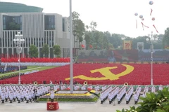 Lễ mít tinh, diễu binh, diễu hành kỷ niệm 70 năm Cách mạng Tháng Tám và Quốc khánh 2/9. (Nguồn: TTXVN)