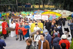 Tái hiện nghi lễ rước diều dịp Tết cổ truyền tại Hoàng thành Thăng Long