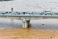 Lũ trên hầu hết các sông ở miền Bắc đang tiếp tục giảm xuống. (Ảnh: Hoài Nam/Vietnam+)