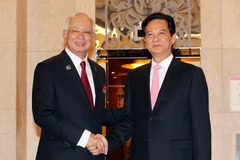  Thủ tướng Nguyễn Tấn Dũng và Thủ tướng Malaysia Najib Razak. (Ảnh: Đức Tám/TTXVN)