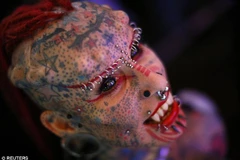 Choáng với "vẻ đẹp khác người" tại triển lãm hình xăm quốc tế