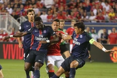 Thiago Silva trong trận PSG đánh bại Manchester United 2-0 ở ICC Cup 2015. (Nguồn: Getty Images)