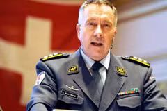 Tư lệnh Các lực lượng vũ trang Thụy Sĩ Andre Blattmann. (Nguồn: veb.it)