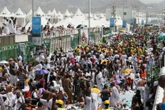 Cảnh hỗn độn sau vụ giẫm đạp kinh hoàng ờ Thánh địa Mecca. (Nguồn: AP)