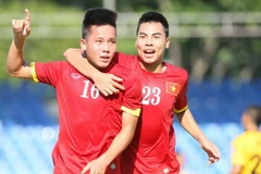 Thanh Bình mở đầu cho chiến thắng đậm của U23 Việt Nam. (Nguồn: TTVH)