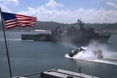 Lính Mỹ thao diễn đổ bộ trong bối cảnh căng thẳng trên biển