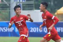 U16 Việt Nam đã giành vé đến Ấn Độ tham dự vòng chung kết. (Ảnh: Minh Chiến/Vietnam+)