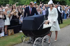 Công nương Kate Middleton trong lễ rửa tội của tiểu công chúa Charlotte. (Nguồn: Getty Images)