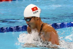 Kình ngư Nguyễn Thị Ánh Viên. (Ảnh: Quốc Khánh/TTXVN)