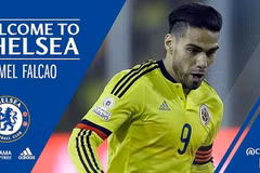 Falcao chính thức cập bến Chelsea, đối đầu Manchester United