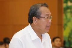 Chánh án Tòa án nhân dân Tối cao Trương Hòa Bình. (Ảnh: Phương Hoa​/TTXVN)