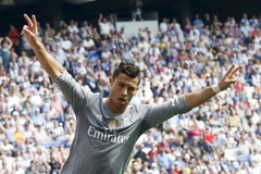 Cristiano Ronaldo ghi 5 bàn vào lưới Espanyol. (Nguồn: Getty Images)