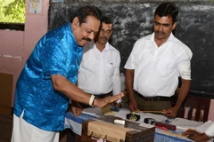 Cựu Tổng thống Sri Lanka Mahinda Rajapakse. (Nguồn; AFP)