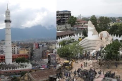 Nhiều di tích lịch sử của Nepal sụp đổ sau động đất kinh hoàng