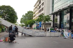 Hiện trường vụ việc. (Ảnh: Thành Chung/TTXVN)