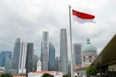 Quang cảnh một quận tài chính Singapore. (Nguồn: AFP/TTXVN)