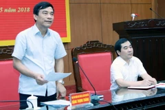 Ông Đặng Trọng Thăng, Phó Bí thư thường trực Tỉnh ủy, Trưởng ban chỉ đạo về công tác tôn giáo, tín ngưỡng và nhân quyền tỉnh Thái Bình phát biểu hội nghị. (Ảnh: Thế Duyệt/TTXVN)