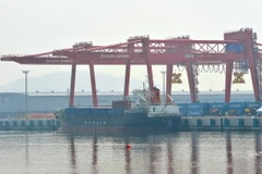 Một cảng hàng hóa ở Gimpo, Hàn Quốc. (Nguồn: AFP/TTXVN)