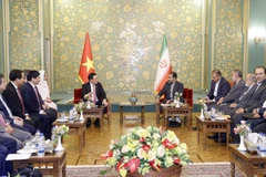 Quang cảnh buổi tiếp. (Ảnh: Doãn Tấn/TTXVN)