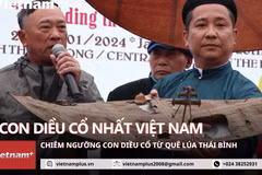 Chiêm ngưỡng diều cổ hàng trăm năm tuổi được rước dịp đầu năm mới