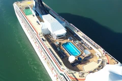 Du thuyền Norwegian Spirit từ trên cao. (Ảnh: Cruises It and Resorts)