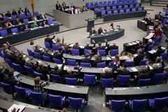 Phiên họp của Quốc hội Đức tại Berlin ngày 21/10. (Nguồn: EPA/TTXVN)