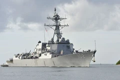 Tàu khu trục USS Sampson lớp Arleigh Burke. (Nguồn: AFP)