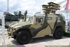 Xe bọc thép Tiger-M gắn tên lửa Kornet EM. (Nguồn: Army Recognition)