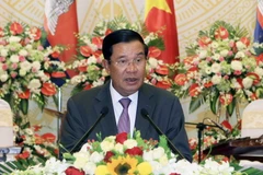 Thủ tướng Vương quốc Campuchia Samdech Akka Moha Sena Padei Techo Hun Sen. (Ảnh: Phạm Kiên/TTXVN)