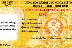 Mẫu Giấy phép lái xe mới. (Ảnh chỉ có tính minh họa. Nguồn: internet)