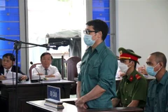 Bị cáo Luyện Xuân Tràng tại phiên xét xử ngày 19/8. (Ảnh: Nguyễn Thanh/TTXVN)