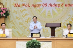 Thủ tướng Phạm Minh Chính chủ trì phiên họp. (Ảnh: Dương Giang/TTXVN)