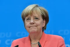 Thủ tướng Đức Angela Merkel phát biểu trong cuộc họp báo ở Berlin. (Nguồn: AFP/TTXVN)