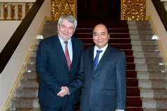 Thủ tướng Nguyễn Xuân Phúc tiếp Chủ tịch Đảng Cộng sản Séc và Moravia, Phó Chủ tịch Hạ viện Séc Vojtech Filip. (Ảnh: Thống Nhất/TTXVN)