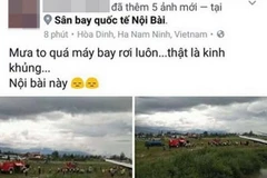 Làm rõ đối tượng tung tin máy bay rơi tại sân bay Nội Bài