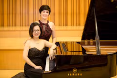 Chương trình song tấu piano của hai nghệ sỹ nhóm Duo Mây sẽ diễn ra vào tối 9/3 tại Hà Nội. (Ảnh: PV/Vietnam+)