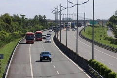 Đoạn cao tốc Thành phố Hồ Chí Minh-Trung Lương. (Ảnh: Bùi Giang/TTXVN)