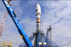 Tàu Soyuz-2.1a được phóng lên từ sân bay vũ trụ Phương Đông (Nguồn: Sputnik)