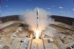 Tên lửa đẩy Soyuz đã bay lên thành công trong lần phóng đầu tiên tại sân bay vũ trụ Vostochny. (Nguồn: Sputnik) 